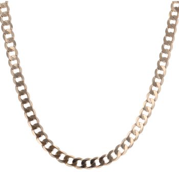 9ct Yellow Gold Curb Chain 26"