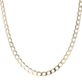 9ct Yellow Gold Curb Chain 22"