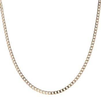 9ct Yellow Gold Curb Chain 16"