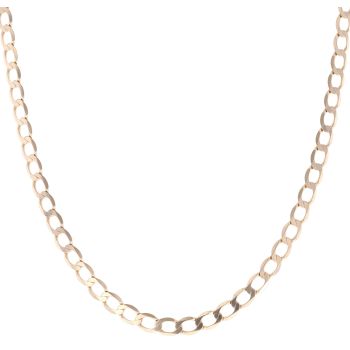 9ct Yellow Gold Curb Chain 22"