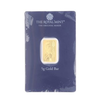 5g The Royal Mint Ingot Sealed