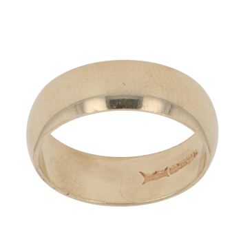 9ct Yellow Gold Wedding Band 5.9mm