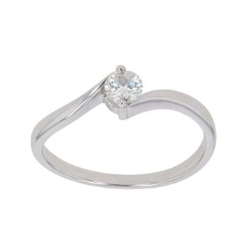 18ct White Gold 0.33ct Brilliant Cut Diamond Solitaire Ring