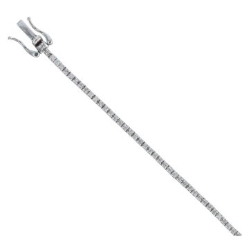 9ct White Gold 0.82ct Brilliant Cut Diamond Tennis Bracelet 7"