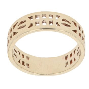 9ct Yellow Gold Rennie Mac Openwork Band Ring