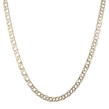 9ct Yellow Gold Double Curb Chain 20"