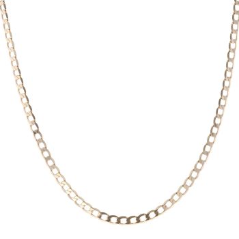 9ct Yellow Gold Curb Chain 22"