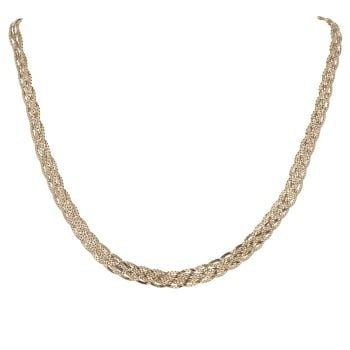 18ct Yellow Gold Six Strand Fancy Plait Chain 20"
