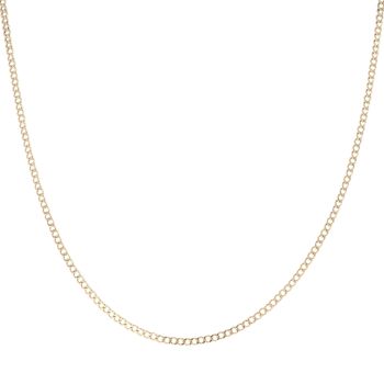 9ct Yellow Gold Curb Chain 22"