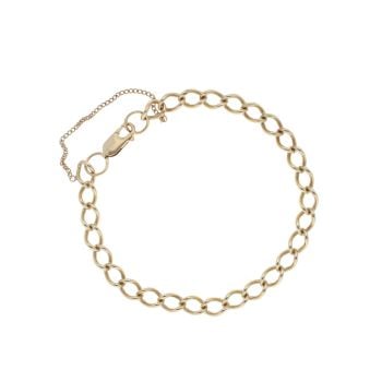 9ct Yellow Gold Curb Bracelet 8"