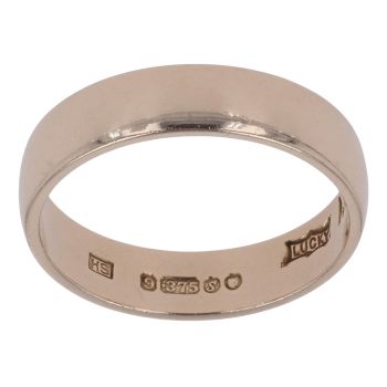 9ct Yellow Gold 4mm Wedding Band
