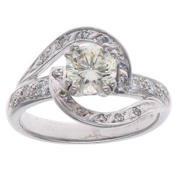 18ct White Gold 1.20ct Brilliant Cut Diamond Solitaire Ring