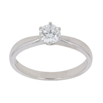 Platinum 0.50ct Brilliant Cut Diamond Solitaire Ring