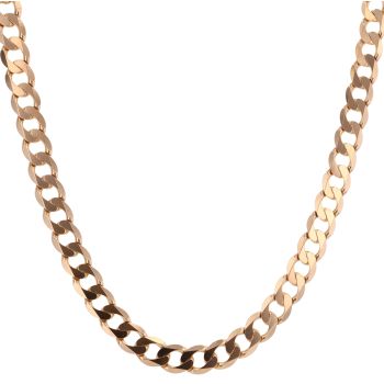 9ct Yellow Gold Curb Chain 18"