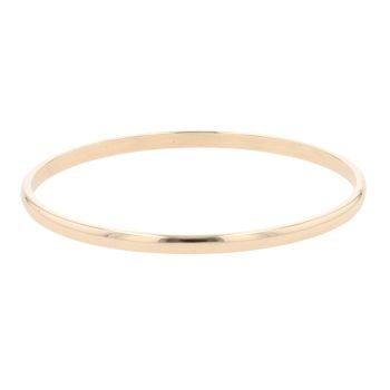 9ct Yellow Gold Plain Bangle