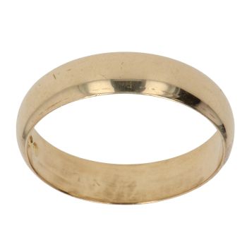 18ct Yellow Gold 4.2mm D-Shape Wedding Band
