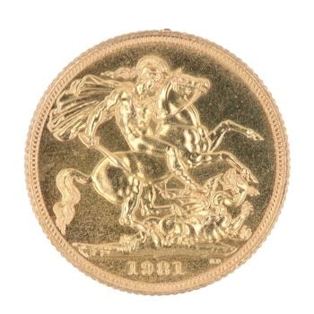 1981 Elizabeth II Full Sovereign Coin