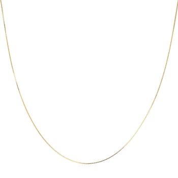22ct Yellow Gold Box Chain 18"
