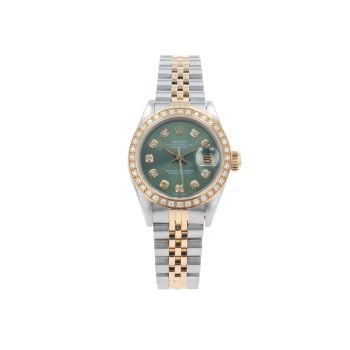 Rolex Custom Datejust Pre Owned Watch Ref 69173