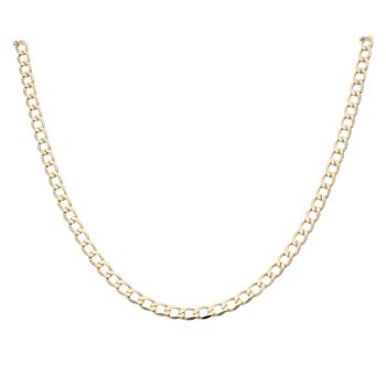 9ct Yellow Gold Curb Chain 20"