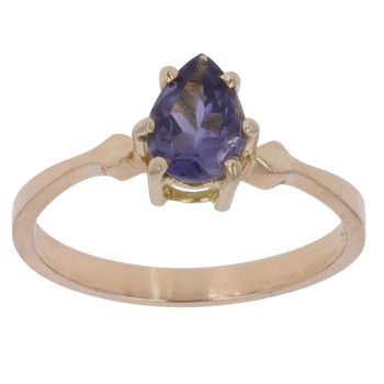 18ct Yellow Gold Tanzanite Single Stone Ring