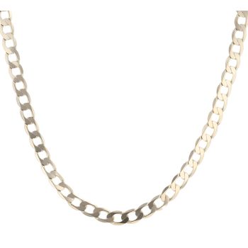 9ct Yellow Gold Curb Chain 22"