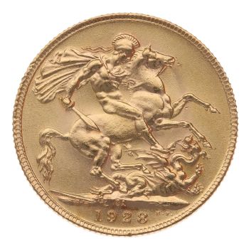 1928 George V Large Head South Africa Full Sovereign Coin