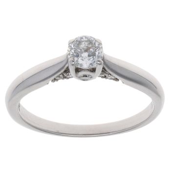 18ct White Gold 0.40ct Diamond Solitaire Ring