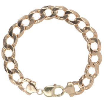 9ct Yellow Gold Curb Bracelet 8.5"