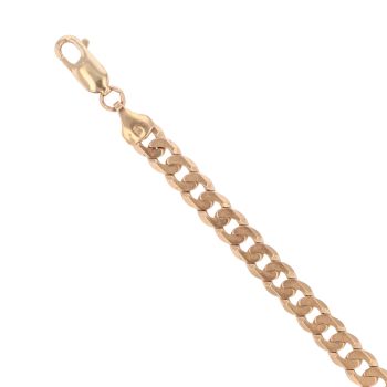 9ct Yellow Gold Curb Bracelet 7.5"