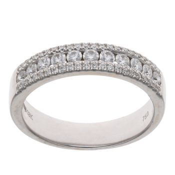 18ct White Gold 0.55ct Diamond Fancy Ring