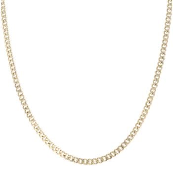 9ct Yellow Gold Curb Chain 18"