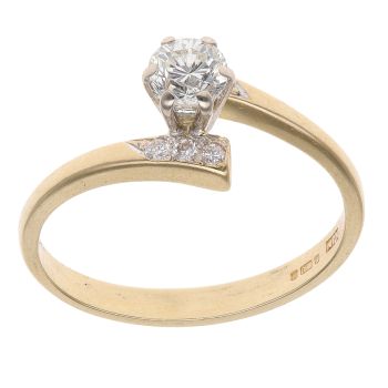18ct Yellow Gold 0.40ct Brilliant Cut Diamond Solitaire Ring