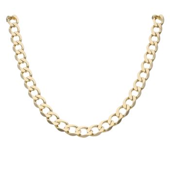9ct Yellow Gold Curb Chain 22"