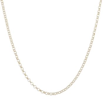 9ct Yellow Gold Small Links Belcher Chain 22"