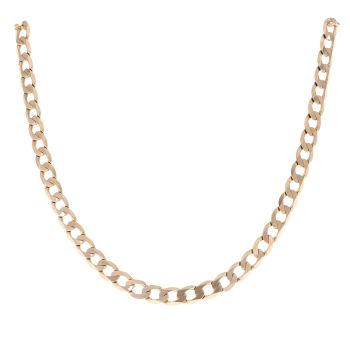 9ct Yellow Gold Curb Chain 20"