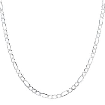 Silver Figaro Chain 22"