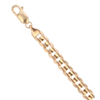 9ct Yellow Gold Curb Bracelet 7.5"