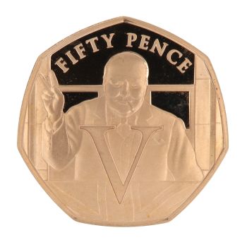 2020 The 75th Anniversary of VE Day Isle Of Man Victory 50 Pence Coin Boxed