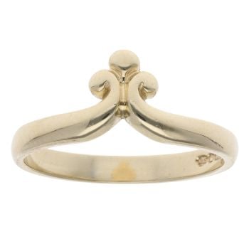 9ct Yellow Gold Fancy Wishbone Ring