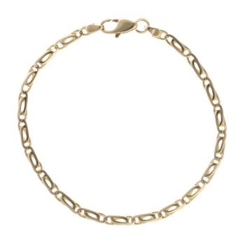 18ct Yellow Gold Fancy Bracelet 8"
