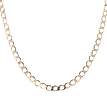 9ct Yellow Gold Curb Chain 20"