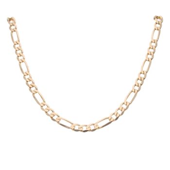 9ct Yellow Gold Figaro Chain 22"