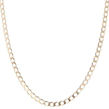 9ct Yellow Gold Curb Chain 22"