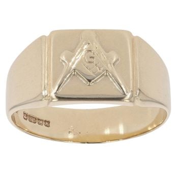 9ct Yellow Gold Masonic Ring