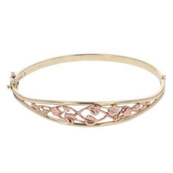 9ct Yellow and Rose Gold Vines Of Life Clogau Bangle