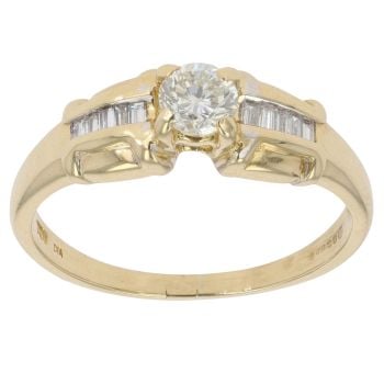 18ct Yellow Gold 0.50ct Diamond Solitaire Ring