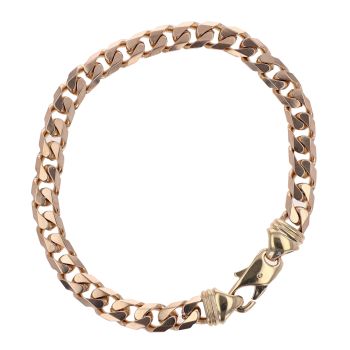 9ct Yellow Gold Curb Bracelet 9"