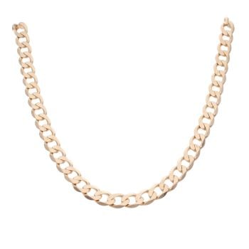 9ct Yellow Gold Curb Chain 20"