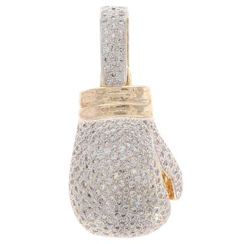 9ct Yellow Gold 0.50ct Diamond Boxing Glove Pendant